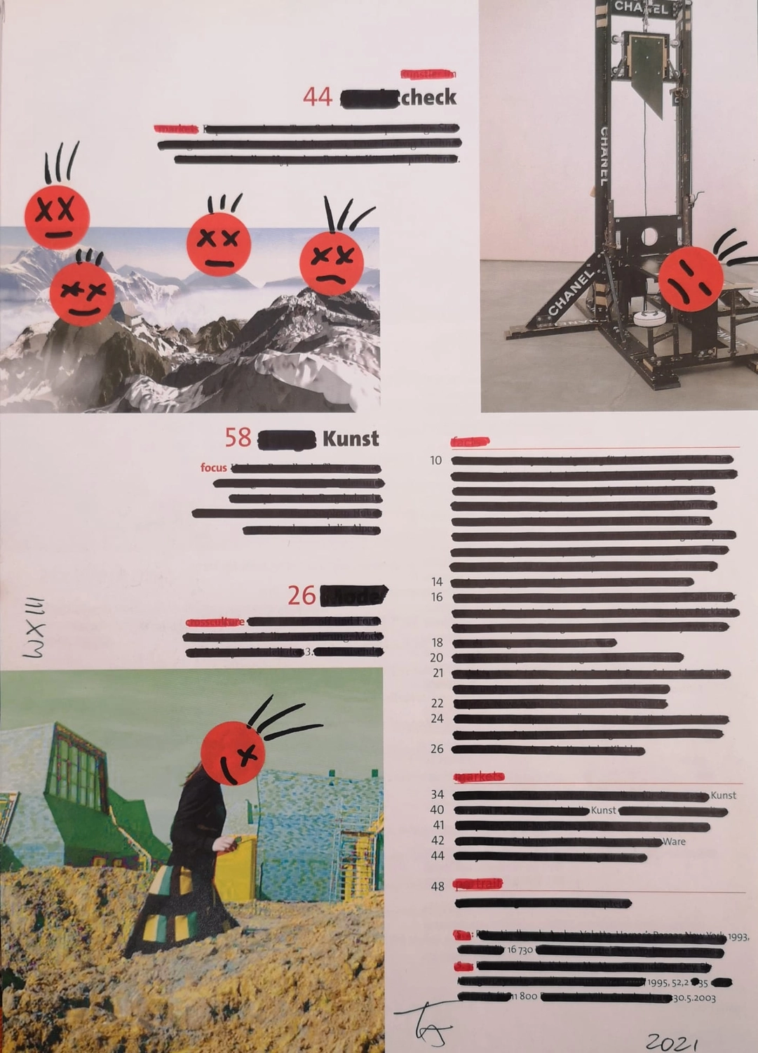 Artloch Prod. - art - Die Collage scheint Teil einer Plakatserie zu sein.