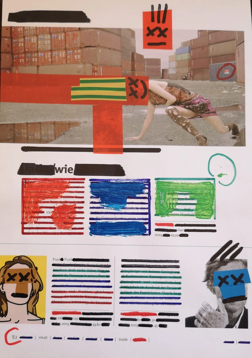 Artloch Prod. - art - Die Collage scheint Teil einer Plakatserie zu sein.
