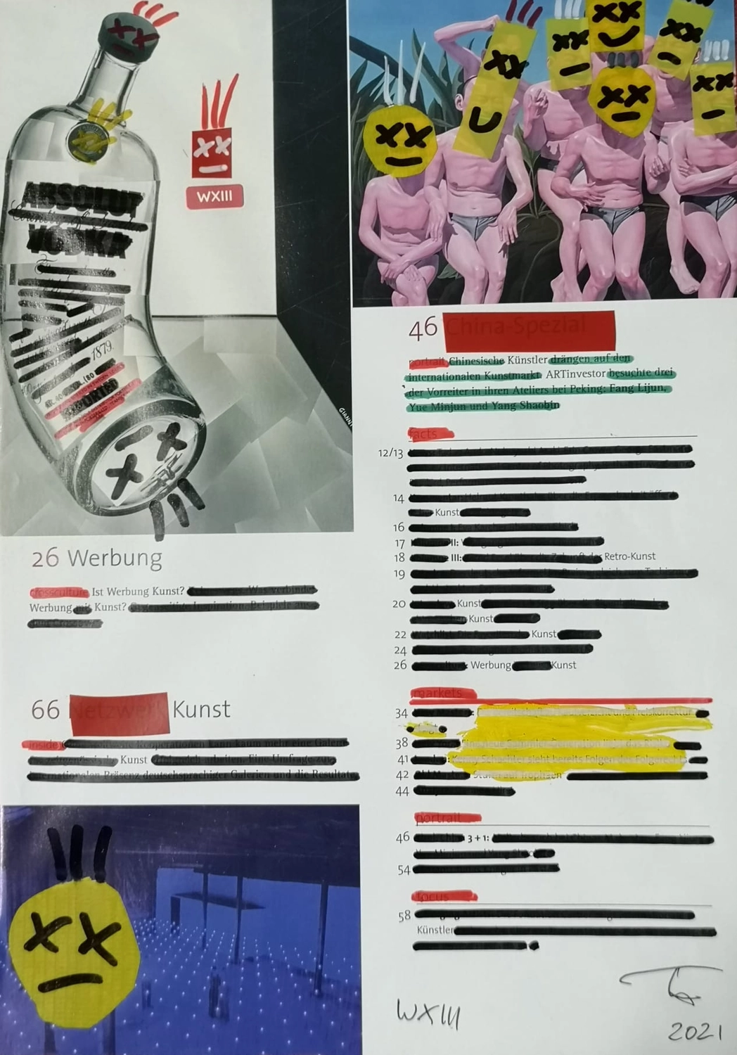 Artloch Prod. - art - Die Collage scheint Teil einer Plakatserie zu sein.