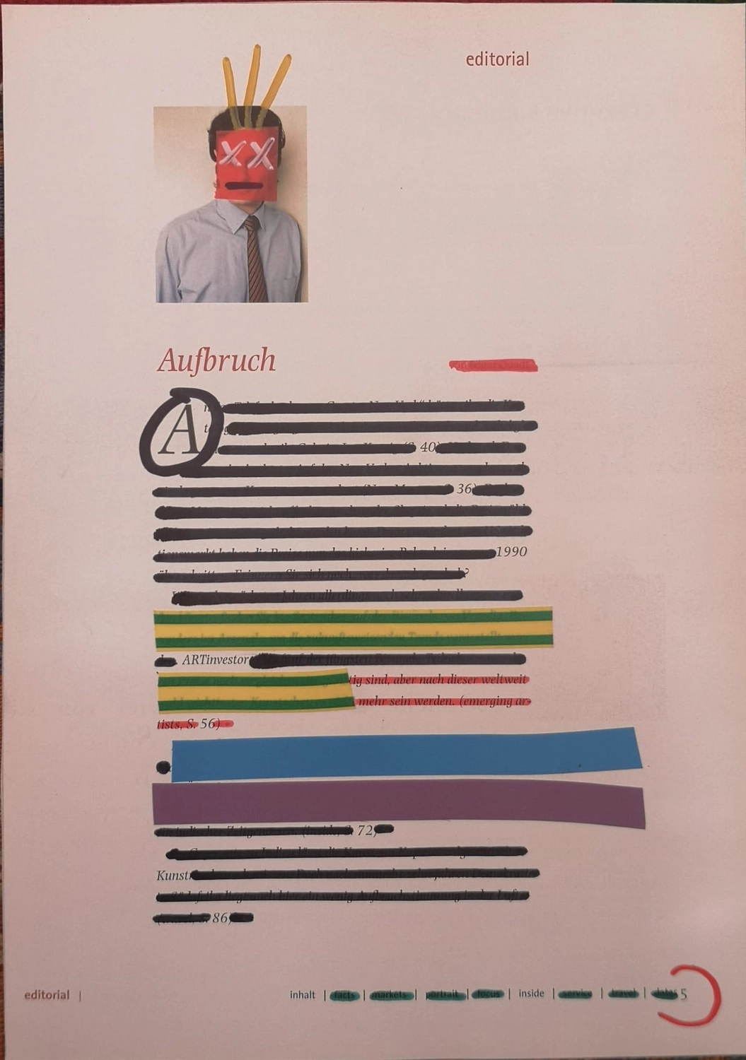 Artloch Prod. - art - Die Collage scheint Teil einer Plakatserie zu sein.