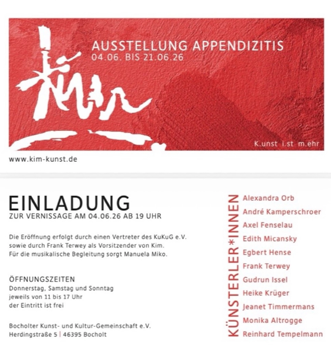 Artloch Prod. - Kunst - Aktuelle Ausstellungen